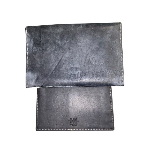 Holtz Leather The Moriah Fine Leather Clutch With Optional Insert Black - Picture 7 of 11